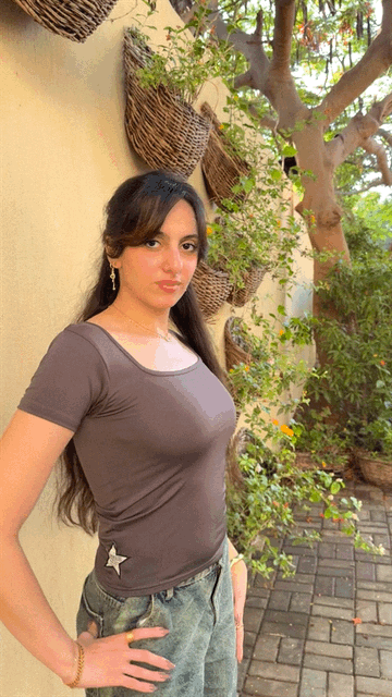 Dark Grey 2 in 1 Basic Top