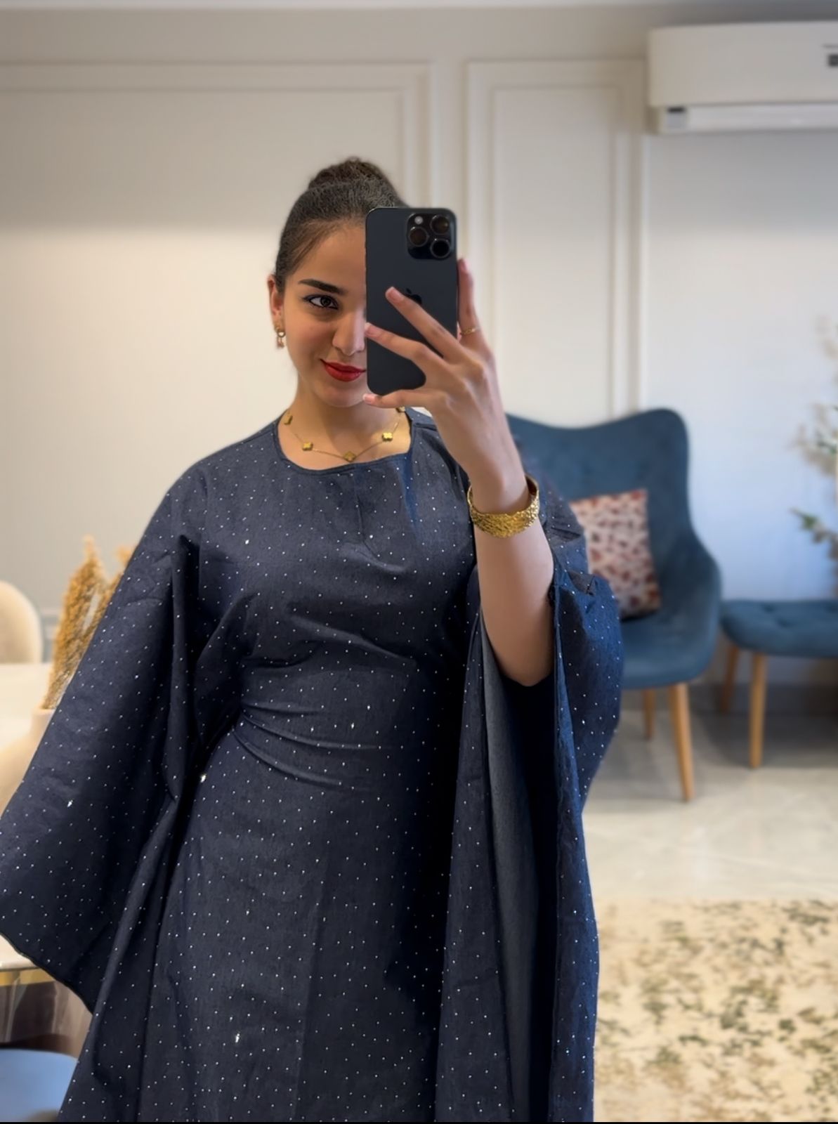 Denim Layali Abaya