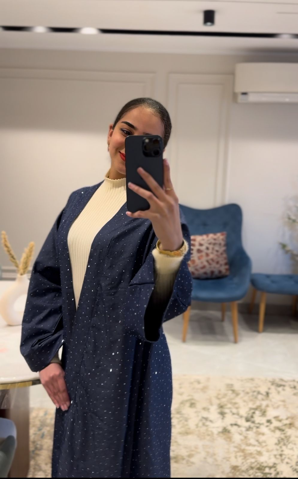 Denim Najma 2 in 1 Kaftan