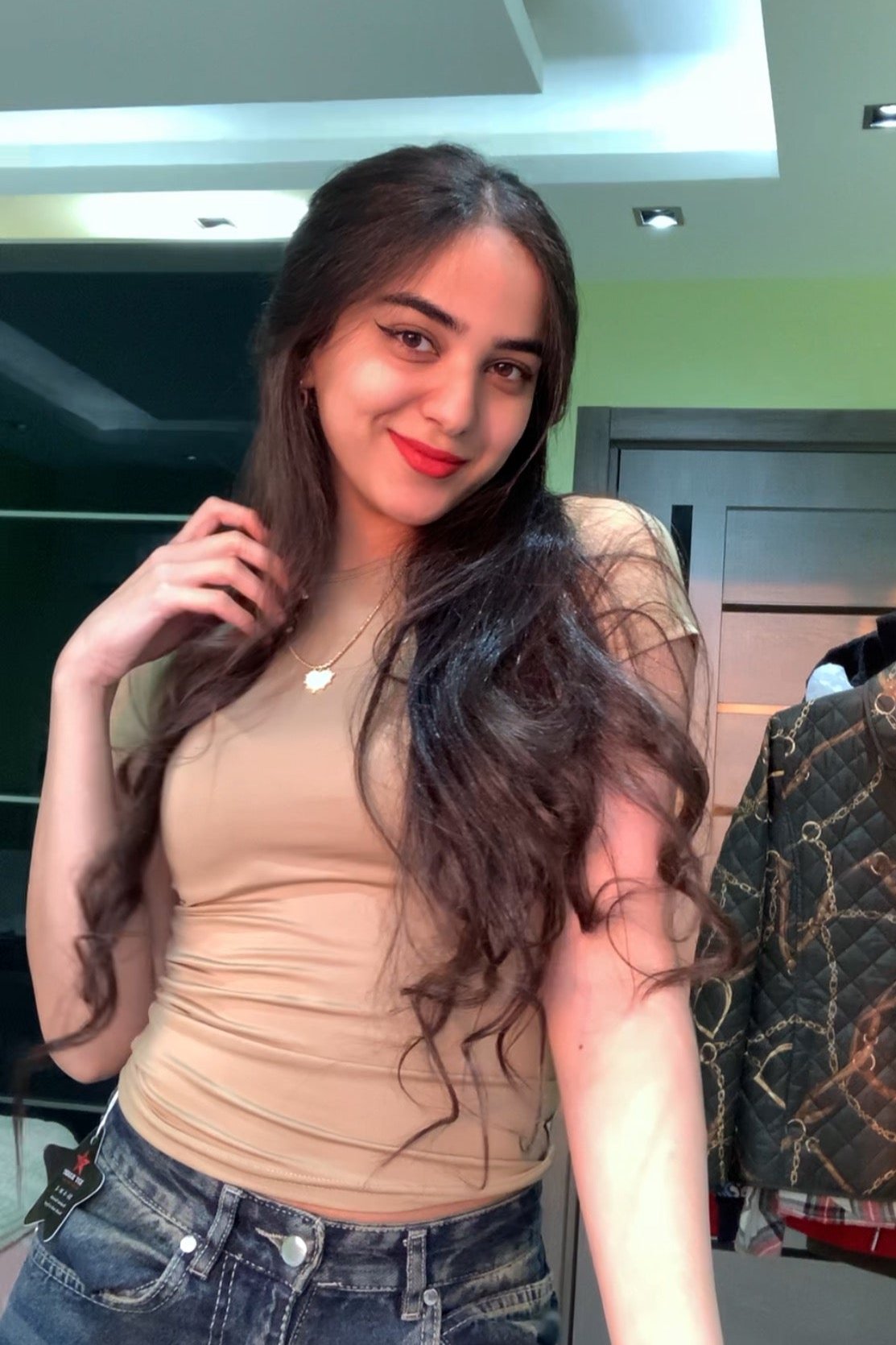 Khaki Round Top