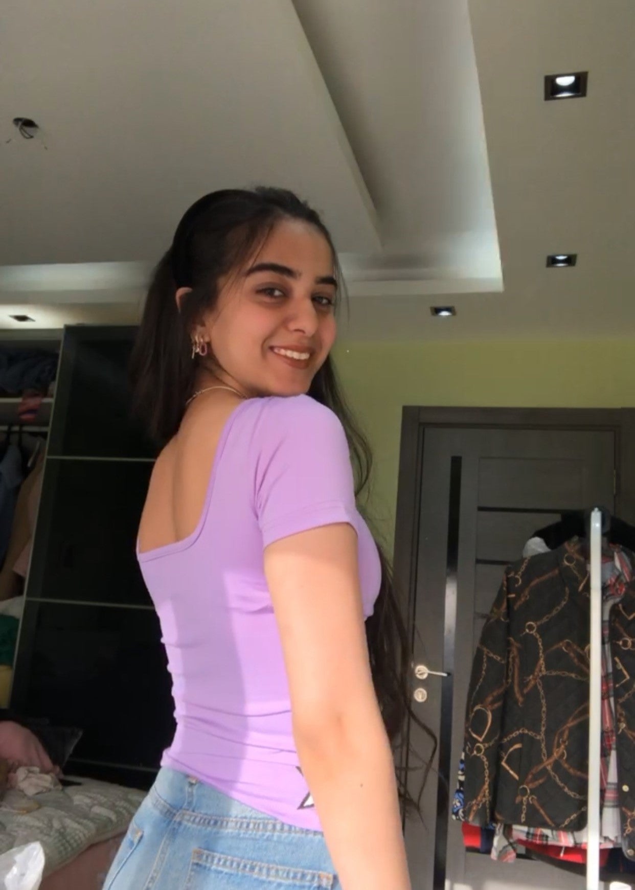 Purple shades 2 in 1 Basic Top
