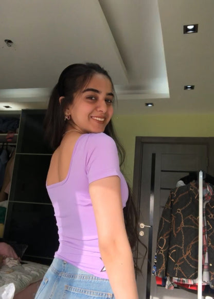 Purple shades 2 in 1 Basic Top