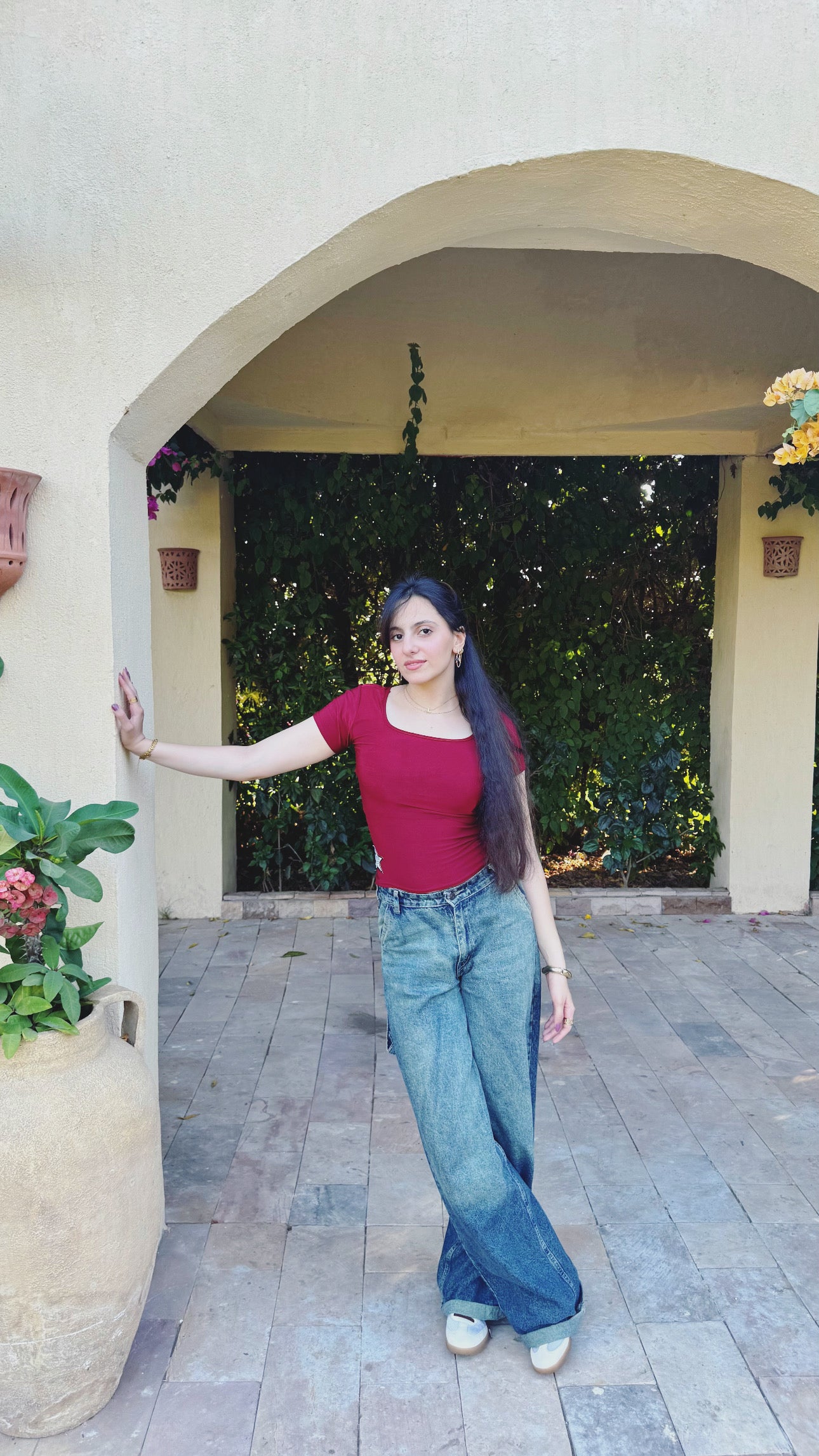 Red Shades 2 in 1 Basic Top