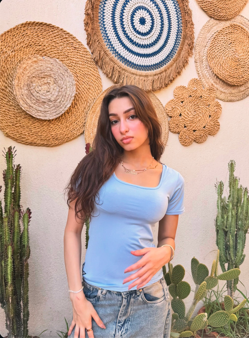 Blue Shades 2 in 1 Basic Top