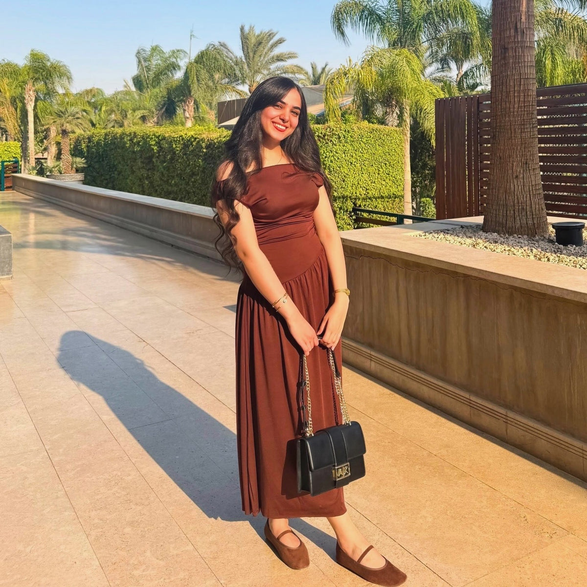 Draped asymmetrical  dress