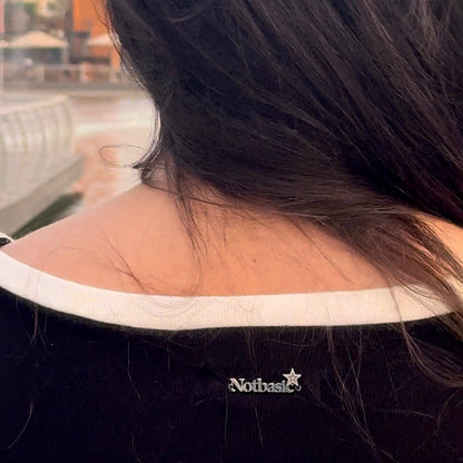 Contrast ruffled top💌