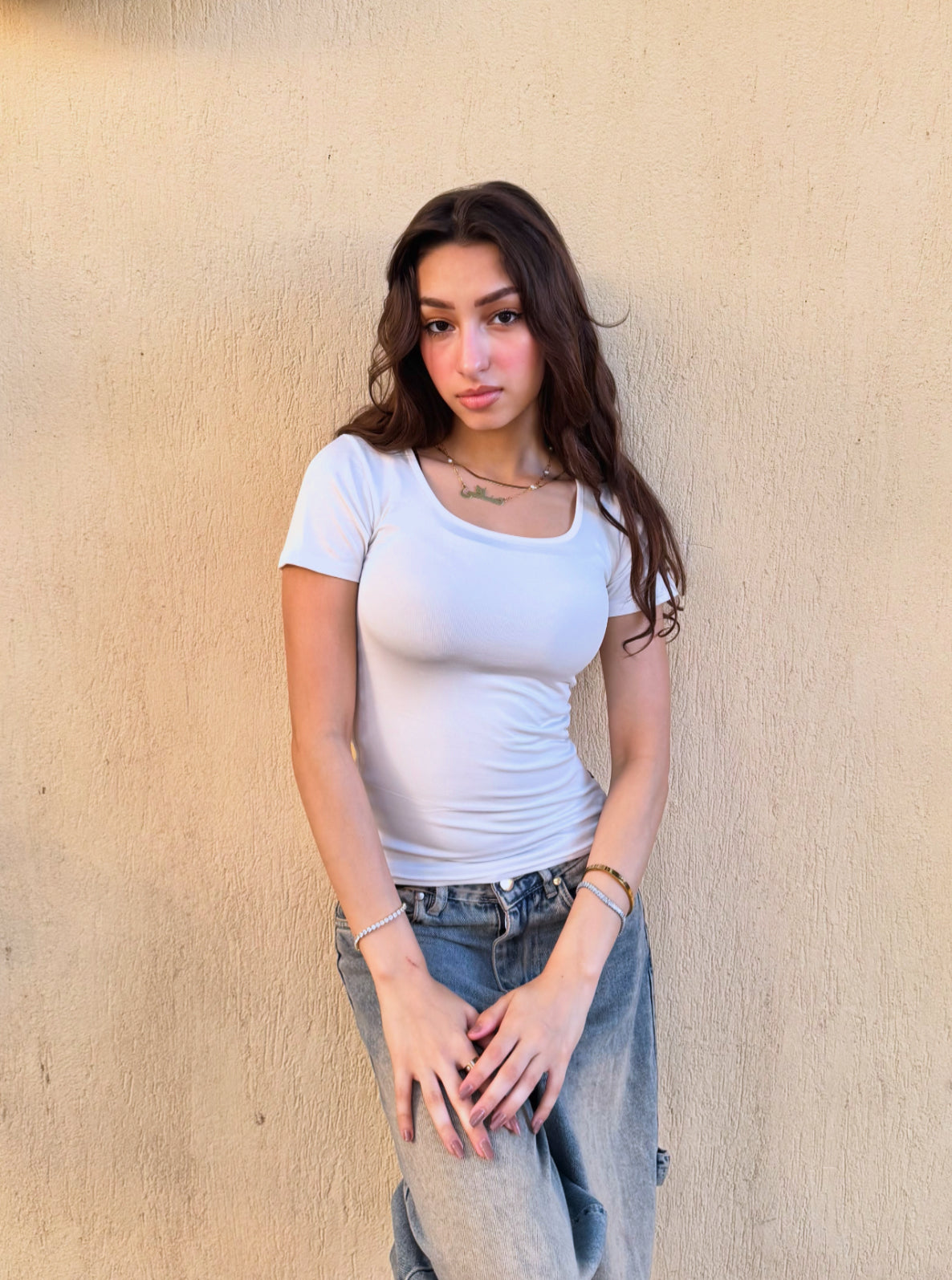 White 2 in 1 Basic Top