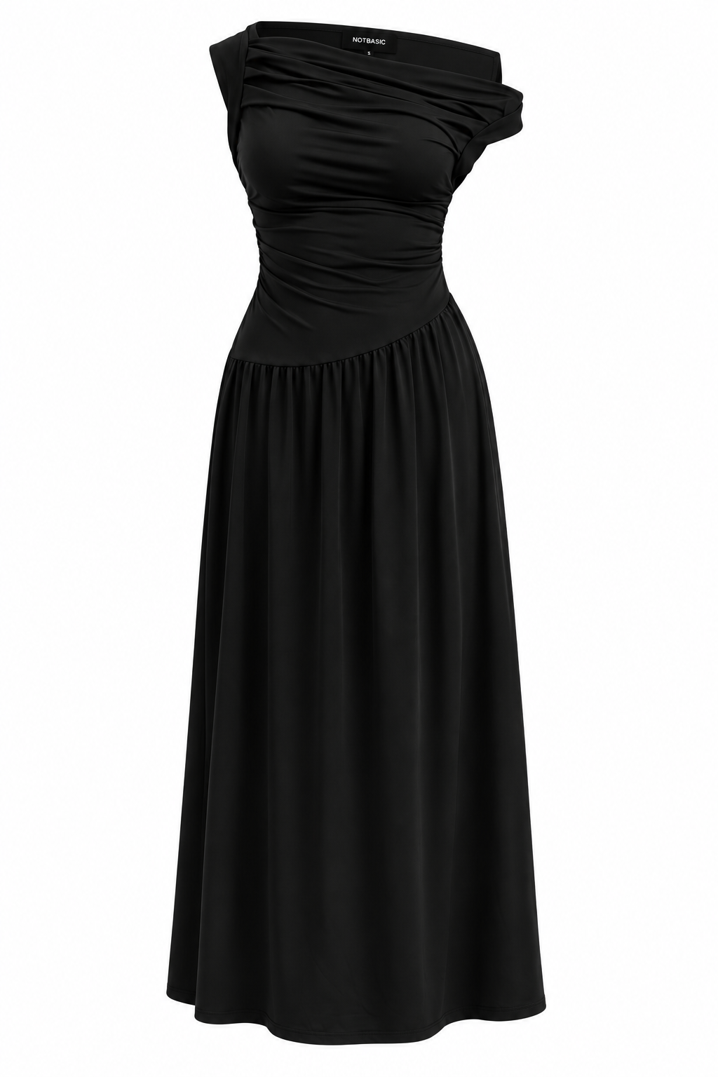 Draped asymmetrical  dress