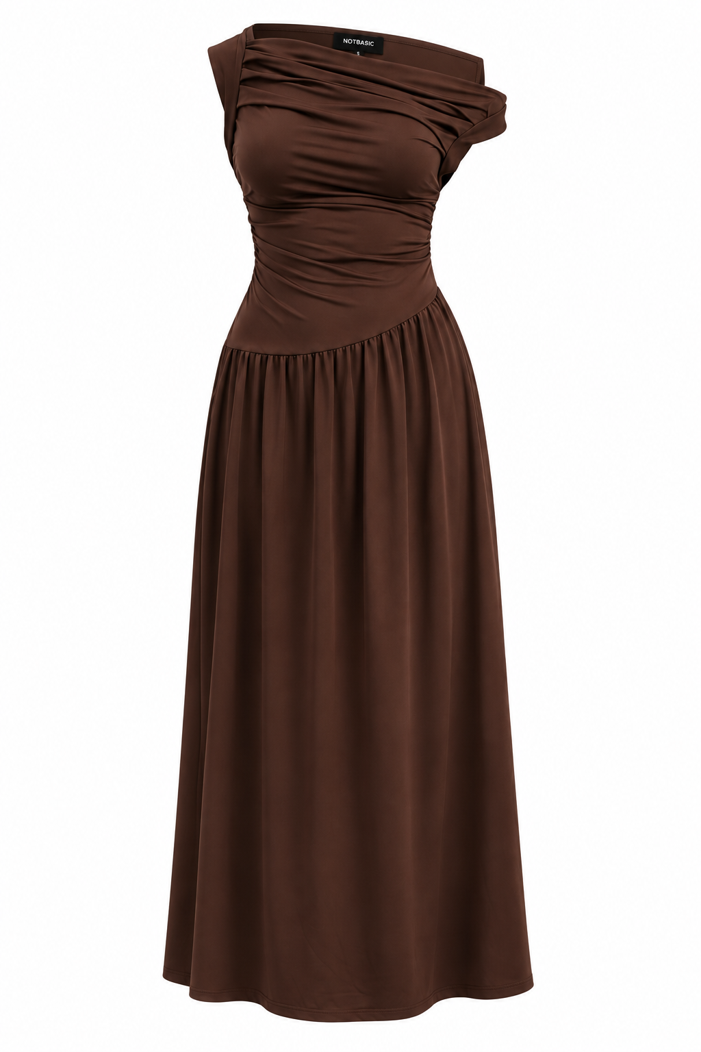 Draped asymmetrical  dress