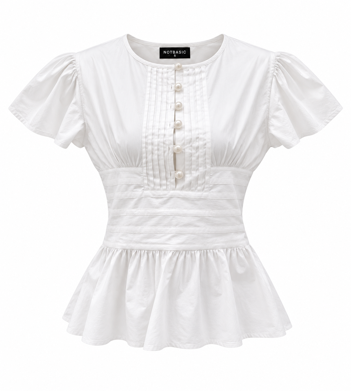 Pearl poplin blouse