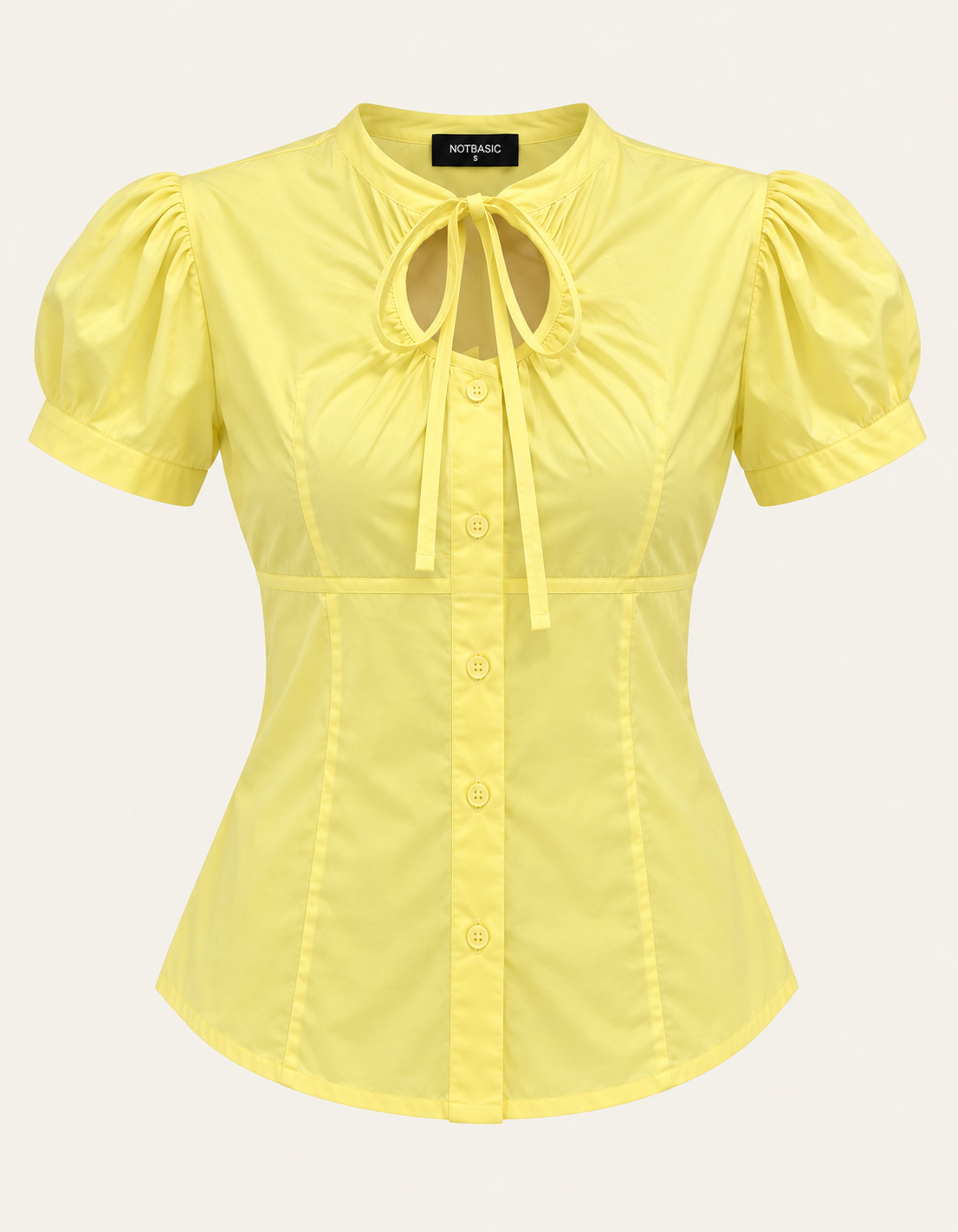 coquette butter yellow shirt