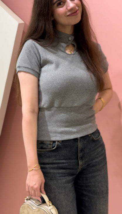 Eclipse sculpted top