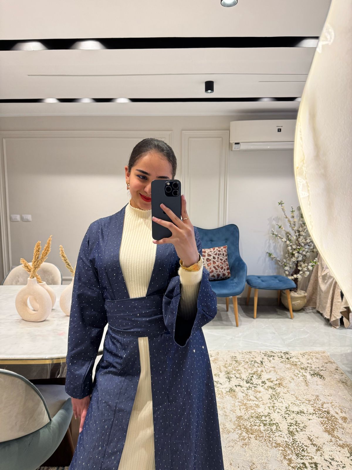 Denim Najma 2 in 1 Kaftan