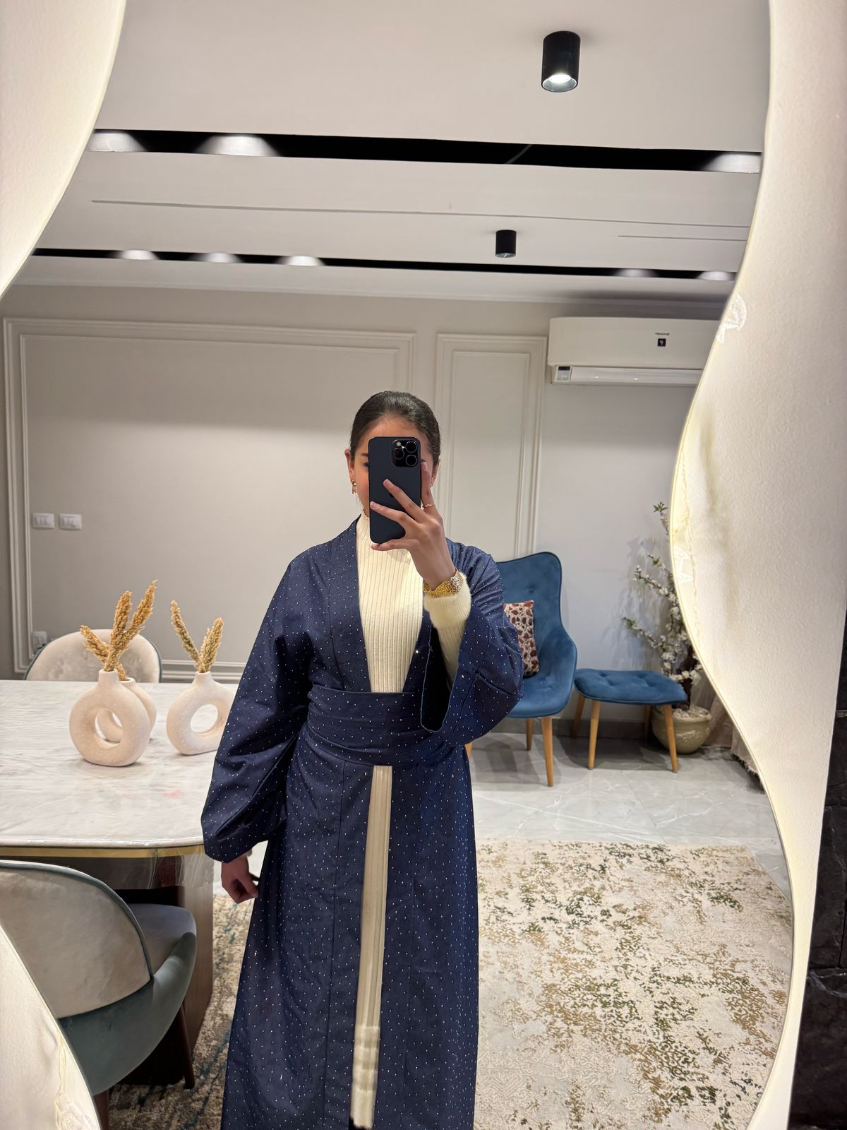 Denim Najma 2 in 1 Kaftan