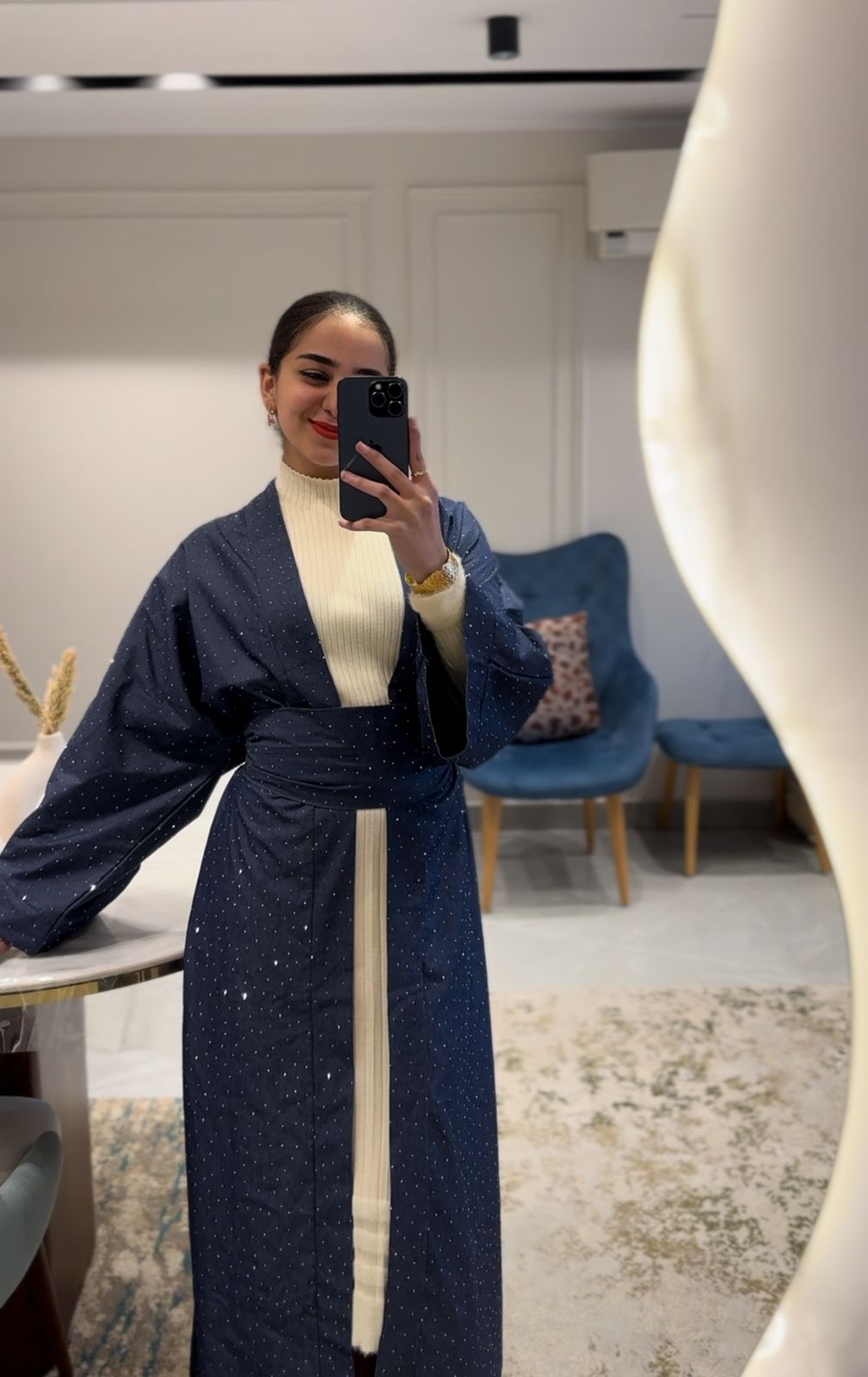 Denim Najma 2 in 1 Kaftan