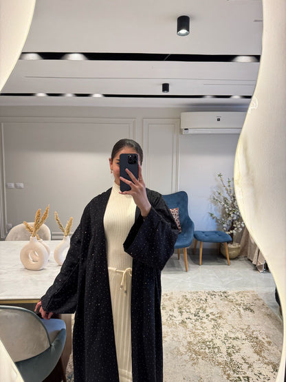 Black Najma 2 in 1 Kaftan