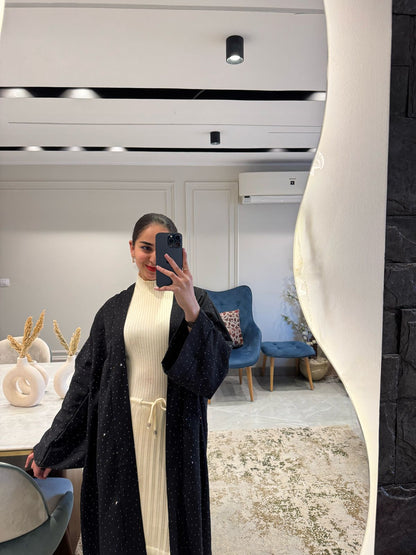 Black Najma 2 in 1 Kaftan